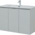 Тумба под раковину Aquanet Алвита New 100 3 дверцы, серый