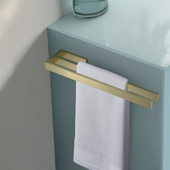 Полотенцедержатель двойной Timo Petruma 15252/17 золото матовое