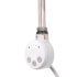 Электрический ТЭН Мег 1.0 300W RAL9016 белый, кабель спиральный с вилкой
