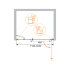Душевая дверь CEZARES ELENA-W-B-11-60+60-P-Cr-R