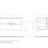 База под раковину подвесная CEZARES DUET-1000-2C-SO-SPF-P