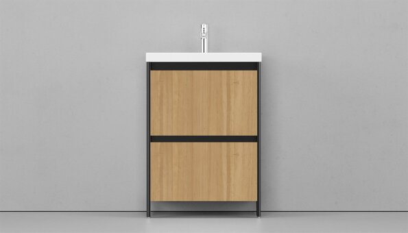 Тумба напольная VELVEX Klaufs 60.2Y-617.217 с раковиной Cersanit COMO 60