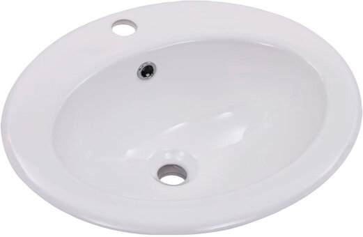 Раковина Gid 9413 71107 встраиваемая сверху белая 56x49x19