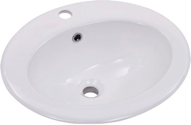 Раковина Gid 9413 71107 встраиваемая сверху белая 56x49x19