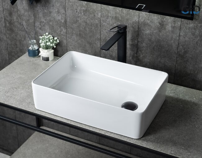 Раковина Gid N1205 51240 накладная белая 50.5x34.5x12.5