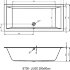 Акриловая ванна LUGO 200x90 LEFT - PLUG & PLAY