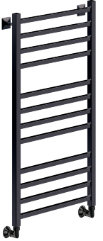 Полотенцесушитель Ника MODERN ЛМ-5 100/40 RAL9005 черный матовый