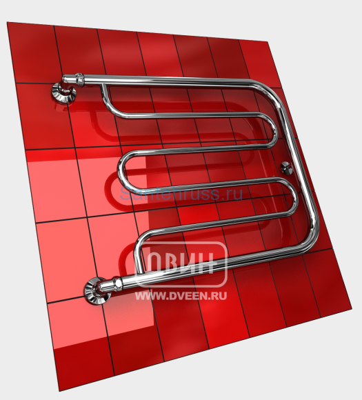 Водяной полотенцесушитель Двин «D»  600х600