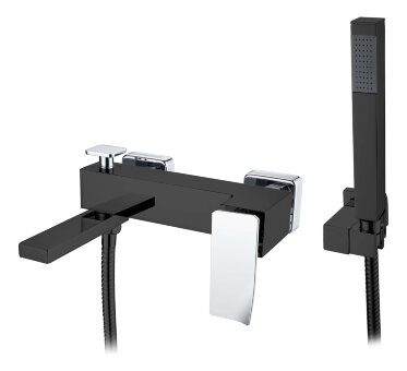 Смеситель для ванны Q BlackChrome.2_Комплект