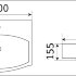 Умывальник CeramaLux 78014D