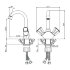 Смеситель для раковины VASCO 27110VS с поворотным изливом
