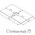 Столешница ЛИБЕРТИ 75, дуб эльвезия