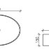 Умывальник чаша накладная овальная Element 610*410*150мм