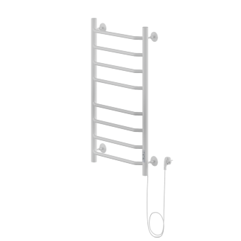 Полотенцесушитель Электрич.кабельный Ника WAY-3 80/40 RAL9016 белый матовый правый тэн