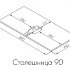 Столешница ЛИБЕРТИ 90, белый глянец