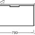 Тумба подвесная без раковины Jacob Delafon Reve EB1131-G80