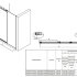 Дверь раздвижная Roca Area 1200x2000, правая, ручка слева, прозрачное стекло, профиль xром MP05R2012M