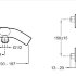 Смеситель для ванны с душем Jacob Delafon Talan E10105RU-CP