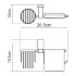 Lopau K-6059 Держатель туалетной бумаги и освежителя