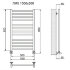 Полотенцесушитель Ника MODERN ЛМ-5 100/50 RAL9005 черный матовый