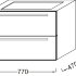 Тумба подвесная без раковины Jacob Delafon Struktura EB1277-N18