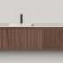 Подвесная тумба со столешницей Salini Domino 180x50 шпон 27D218 Подвесная тумба со столешницей Salini Domino 180x50 шпон 27D218