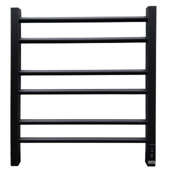 Полотенцесушитель Электрич. с/т GROIS Nex GR-111 500/600 П6 RAL9005 U черный матовый