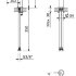 Смеситель для раковины CEZARES LEAF-LSM1-L-01-W0