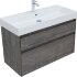 Тумба под раковину Aquanet Nova Lite 100 (SLIM SYNERGY) дуб рошелье, 2 ящика