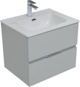 Тумба под раковину Aquanet Алвита New 60 2 ящика, серый
