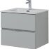 Тумба под раковину Aquanet Алвита New 60 2 ящика, серый