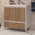 Тумба напольная VELVEX Klaufs 80.2D.1Y-617.216 с раковиной Cersanit COMO 80
