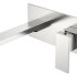 Смеситель для умывальника из стены Qubic Brushed Nickel