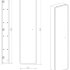 Зеркало-пенал с подсветкой ART&MAX PLATINO AM-Pla-400-1600-1D-R-L-DS-F