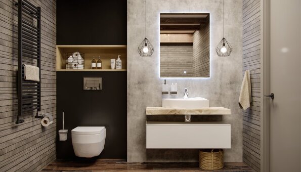 Тумба подвесная Velvex Felay 95 Белая глянцевая tpFEL.95-43.21 со столешницей и раковиной