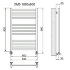 Полотенцесушитель Ника MODERN ЛМ-5 100/60 с вентилями (комплект люкс)*