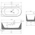 Акриловая ванна ABBER AB9329-1.7 L