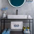 Раковина Gid N9396 51140 накладная белая 60x34x11