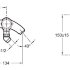 Смеситель для ванны с душем Jacob Delafon Elevation E18874-CP