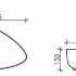 Умывальник чаша накладная ассиметричной формы Element 455*320*155мм