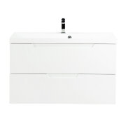 База под раковину подвесная BelBagno VITTORIA-1000-2C-SO-BL-P Bianco Lucido