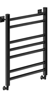 Полотенцесушитель Ника MODERN ЛМ-5 60/40 RAL9005 черный матовый