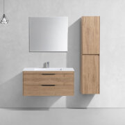 База под раковину Chiara 2D 1000 подвесная, 2 выкатных ящика soft-close, N.Oak