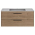 База под раковину Chiara 2D 1000 подвесная, 2 выкатных ящика soft-close, N.Oak