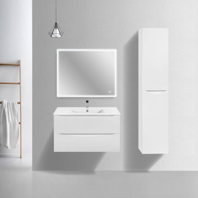 База под керамическую раковину Mia Slim 900 подвесная, 2 выкатных ящика soft close, G.White База под керамическую раковину Mia Slim 900 подвесная, 2 выкатных ящика soft close, G.White