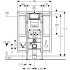 Монтажный элемент Geberit Duofix для подвесного унитаза, 112 см, со смывным бачком скрытого монтажа Sigma 12 см, для лиц с ограниченными возможностями, для поручней и опор