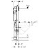 Монтажный элемент Geberit Duofix для подвесного унитаза, 112 см, со смывным бачком скрытого монтажа Sigma 12 см, для лиц с ограниченными возможностями, для поручней и опор