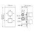 Alme 1544 Thermo Термостатический смеситель для ванны и душа