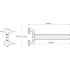 Полотенцедержатель двойной поворотный 45 см BEMETA OMEGA хром