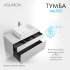 Тумба МАРБЛ 100, 2 ящ., слейт/белый матовый (под раковину MILA 35, MILA 40, ОДРИ Soft 42, ОДРИ Round
